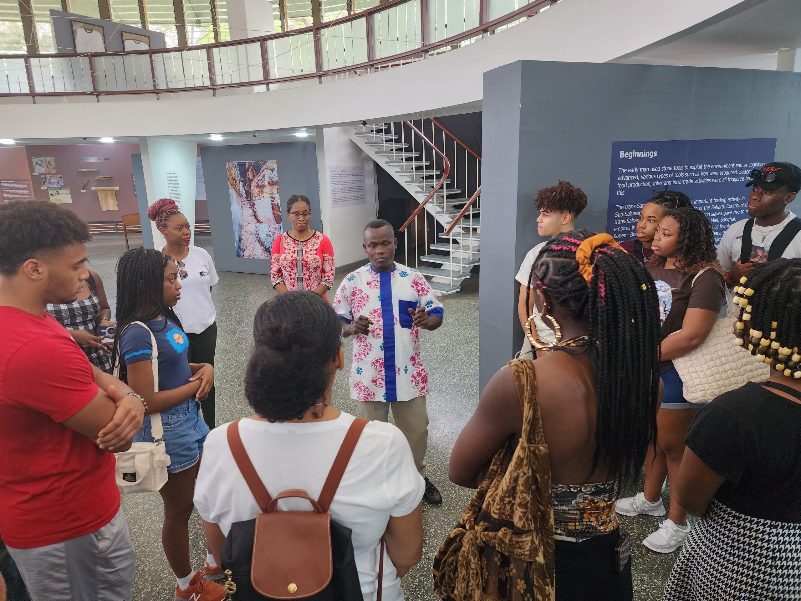 UConn students at the Ghana National Museum