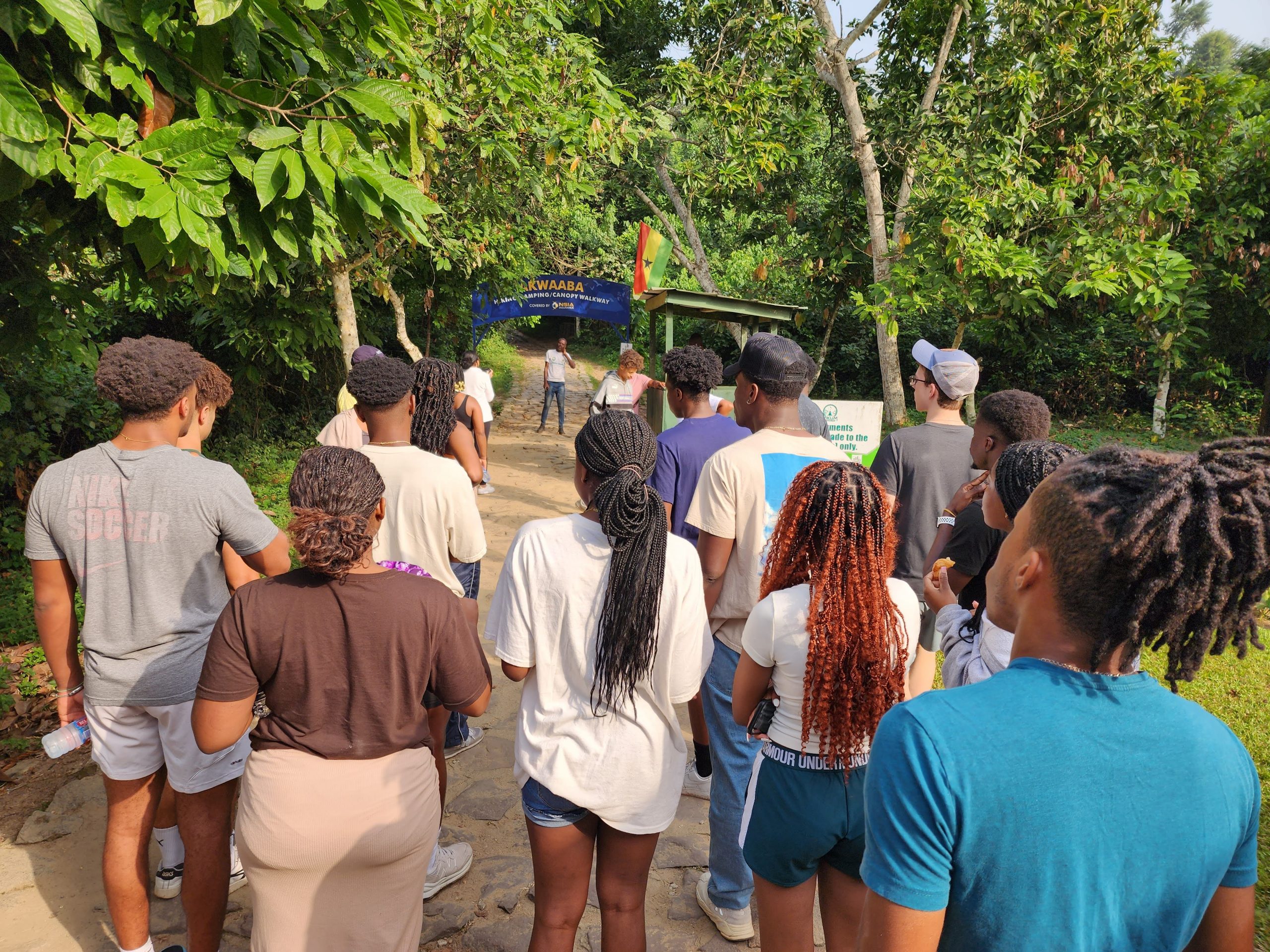 UConn students at the Kakum National Park